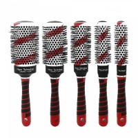 Hot Sale Ceramic Hair Comb Red To Black Ceramic Roller Comb Ceramic Aluminum Tube Comb