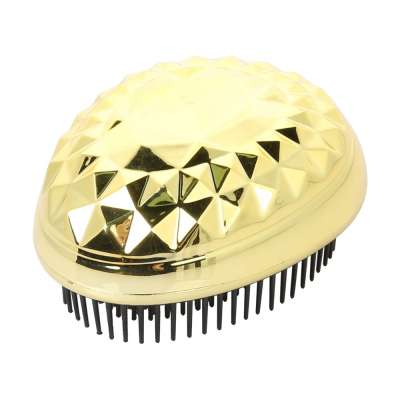 2020 Hot Design Egg Shape Comb Gold Plating Gradient TT Comb Pocket Hair Comb Promotion Gift Pocket Hair Brush